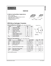 Datasheet KSH122I manufacturer Fairchild